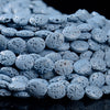 Light Blue Lava Gemstone Oval 10X8MM Loose Beads (D648)