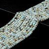 Natural Dominican Larimar Gemstone Grade A 5X3MM Micro Faceted Rondelle Loose Beads 15 inch Full Strand (80018123-P89)