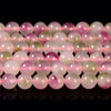 Pink Purple Jade Gemstone Round 8MM Loose Beads 14.5 inch Full Strand (80020104-D619)
