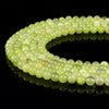 Yellow Green Jade Gemstone Round 8MM Loose Beads 14.5 inch Full Strand (80020239-D629)