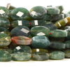 Natural Indian Agate Gemstone Micro Faceted Oval 11X7MM Loose Beads 7.5 inch Half Strand (80021476-D718)