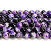 Black Purple Fire Agate Gemstone Round 6MM 8MM 10MM Loose Beads (D702)