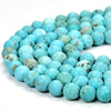 Matte Turquoise Gemstone Round 8MM Loose Beads (D509)