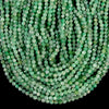 Natural Colombia Emerald Gemstone Grade AAA Micro Faceted Round 4MM Loose Beads 7.5 inch Half Strand (80020686-P119)