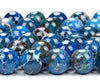 Blue Sea Sediment Imperial Jasper Gemstone 8MM Round Loose Beads (D438)