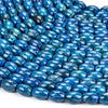 Chrysocolla Quantum Quattro Gemstone Barrel Drum Oval Rice 12X7MM Loose Beads 15.5 inch Full Strand (80019018-D523)