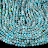 Natural Peruvian Amazonite Gemstone Grade AA Micro Faceted Round 5MM Loose Beads 15 inch Full Strand (80018442-P101)