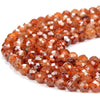 4MM Natural Hessonite Garnet Gemstone Micro Faceted Round Loose Beads 15.5 inch Full Strand (80017908-P83)