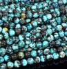 Natural Turquoise Gemstone Grade AAA Round 5MM 6MM Loose Beads 7 inch Half Strand (P102)