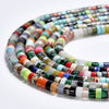 Multi Color Mix Stones Gemstone Heshi Rondelle Slice 4X2MM Loose Beads 14.5 inch Full Strand (80019475-P105)
