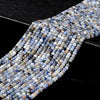 Natural Rare White Sodalite Gemstone Grade A Micro Faceted Rondelle 3X2MM Loose Beads (P87)