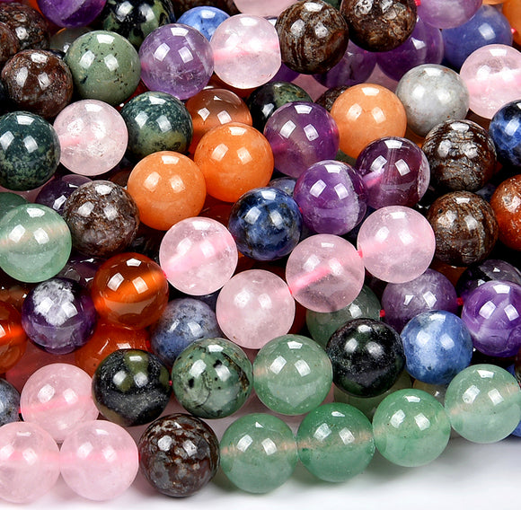 Natural Universe Galaxy Planets Stone Yoga Chakra Gemstone Round 4MM 6MM 8MM 10MM Loose Beads (D499)