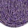 Natural Amethyst Gemstone Grade A Micro Faceted Rondelle 5X4MM Loose Beads (P87)