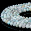 Natural Dominican Larimar Gemstone Grade AA 4MM Micro Faceted Round Loose Beads 15 inch Full Strand (80018193-P95)