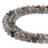 Rare Natural Hematite inclusion Phantom Quartz Gemstone Grade AA Round 5MM 6MM 7MM 8MM 9MM 10MM Loose Beads (D605)