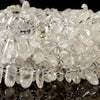 Natural Rock Crystal Clear Quartz Gemstone Stick Pebble Chip 9-17MM Loose Beads (D714)