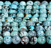 Natural Turquoise Gemstone Grade AAA Round 5MM 6MM Loose Beads 7 inch Half Strand (P102)