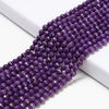 Purple Jade Gemstone Facetecd Round 6MM Loose Beads (D631)