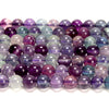 Natural Rainbow Fluorite Gemstone Round 8MM Loose Beads (D708)