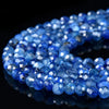 Natural Kyanite Gemstone Grade AAA Micro Faceted Round 2MM 3MM 4MM Loose Beads 15 inch Full Strand (P101)
