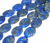25X18MM LAPIS LAZULI GEMSTONE GRADE A OVAL LOOSE BEADS 16inch