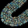 Natural Shattuckite Chrysocolla Gemstone Pebble Nugget Freeform Rondelle 8-10MM Loose Beads (D558)