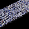 Natural Iolite Gemstone Pebble Nugget Freeform Rondelle 8-10MM Loose Beads (D559)