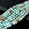 Blue Turquoise Gemstone Round 6MM Loose Beads (D492)