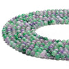 Purple Green Jade Gemstone Round 6MM Loose Beads 14.5 inch Full Strand (80020228-D628)
