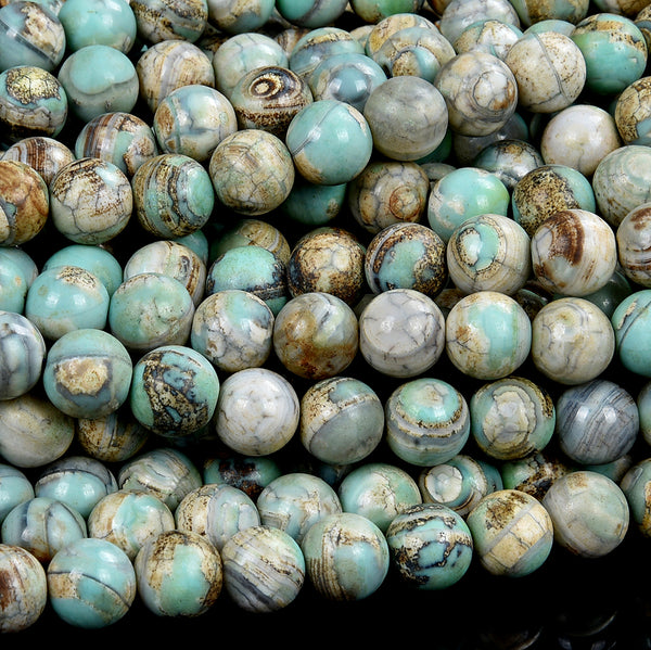 Terra Agate Gemstone Round 10MM Loose Beads (D519)