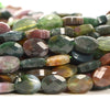 Natural Indian Agate Gemstone Micro Faceted Oval 8X6MM Loose Beads 7.5 inch Half Strand (80021465-D717)