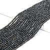 Natural Obsidian Gemstone Grade AAA 2MM Micro Faceted Round Loose Beads 15 inch Full Strand (80018168-P93)