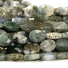 Natural Green Moss Agate Gemstone Micro Faceted Oval 8X6MM Loose Beads 7.5 inch Half Strand (80021470-D717)