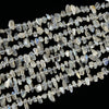 Natural Labradorite Gemstone Stick Pebble Chip 9-17MM Loose Beads (D713)