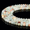 Amazonite Blue Jade Gemstone Facetecd Round 8MM Loose Beads (D632)
