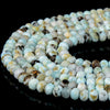 Natural Dominican Larimar Gemstone Grade A 5X3MM Micro Faceted Rondelle Loose Beads 15 inch Full Strand (80018123-P89)