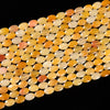 Natural Yellow Jade Gemstone Micro Faceted Oval 11X7MM Loose Beads 7.5 inch Half Strand (80021481-D718)