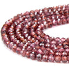 Natural Purple Red Garnet Gemstone Grade AA 4MM Micro Faceted Round Loose Beads 15 inch Full Strand (80018259-P100)