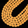 Orange Lava Gemstone Oval 10X8MM Loose Beads (D648)