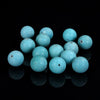 Blue Turquoise Gemstone Round 18MM 6 Beads Lot (80019792-D596)