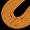 Yellow Lava Gemstone Rondelle Heshi Slice 4X2MM 6X3MM Loose Beads (D645)