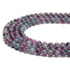 Fluorite Color Jade Gemstone Round 8MM Loose Beads 14.5 inch Full Strand (80020102-D619)
