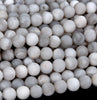 Natural Matte White Crazy Lace Agate Gemstone Round 4MM 6MM 8MM 10MM Loose Beads (D547)