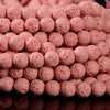 Pink Lava Gemstone Round 4MM 6MM 8MM 10MM Loose Beads (D640)