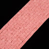 Pink Lava Gemstone Square Cube 4MM 6MM Loose Beads (D647)