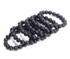 100% Rough Natural Agni Manitite Tektite Gemstone Round Bracelet 10-11MM 7.5 inch Strand (80020966-S53)