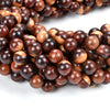 108PCS 6MM 8MM Natural Yellow Red Sandalwod Prayer Buddha Mala Meditation Beads Round Loose Beads (D524)