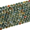 Natural Indian Agate Gemstone Micro Faceted Oval 11X7MM Loose Beads 7.5 inch Half Strand (80021476-D718)