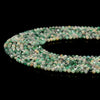 Natural Colombia Emerald Gemstone Grade A Micro Faceted Round 4MM Loose Beads 15 inch Full Strand (80020689-P119)
