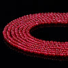 Ruby Red Color Jade Gemstone Round 4MM Loose Beads 14.5 inch Full Strand (80020069-D616)